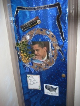 Our "I'll Have a Blue Christmas...AT LAST!" Wreath, following OBAMA's first Election